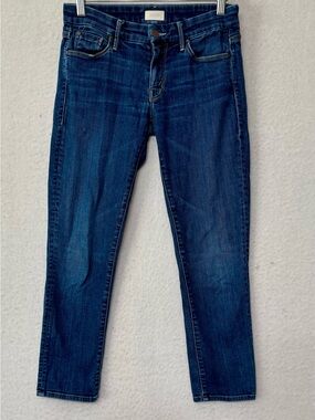 MOTHER Denim Skinny Jeans Medium Wash Mid Rise Stretch Size 27